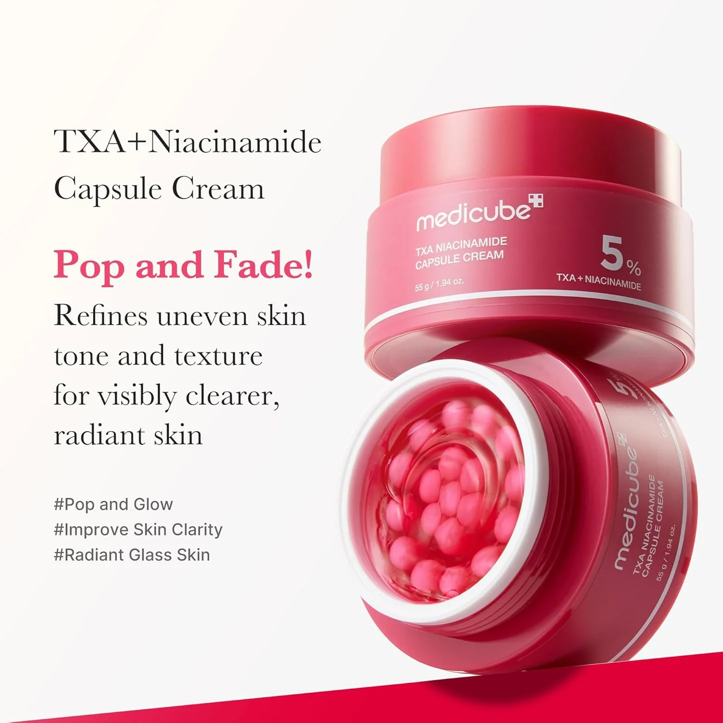 Medicube TXA Niacinamide Capsule Cream - Κρέμα για δυσχρωμίες, σημάδια ακμής & ανομοιόμορφη υφή - Image 6
