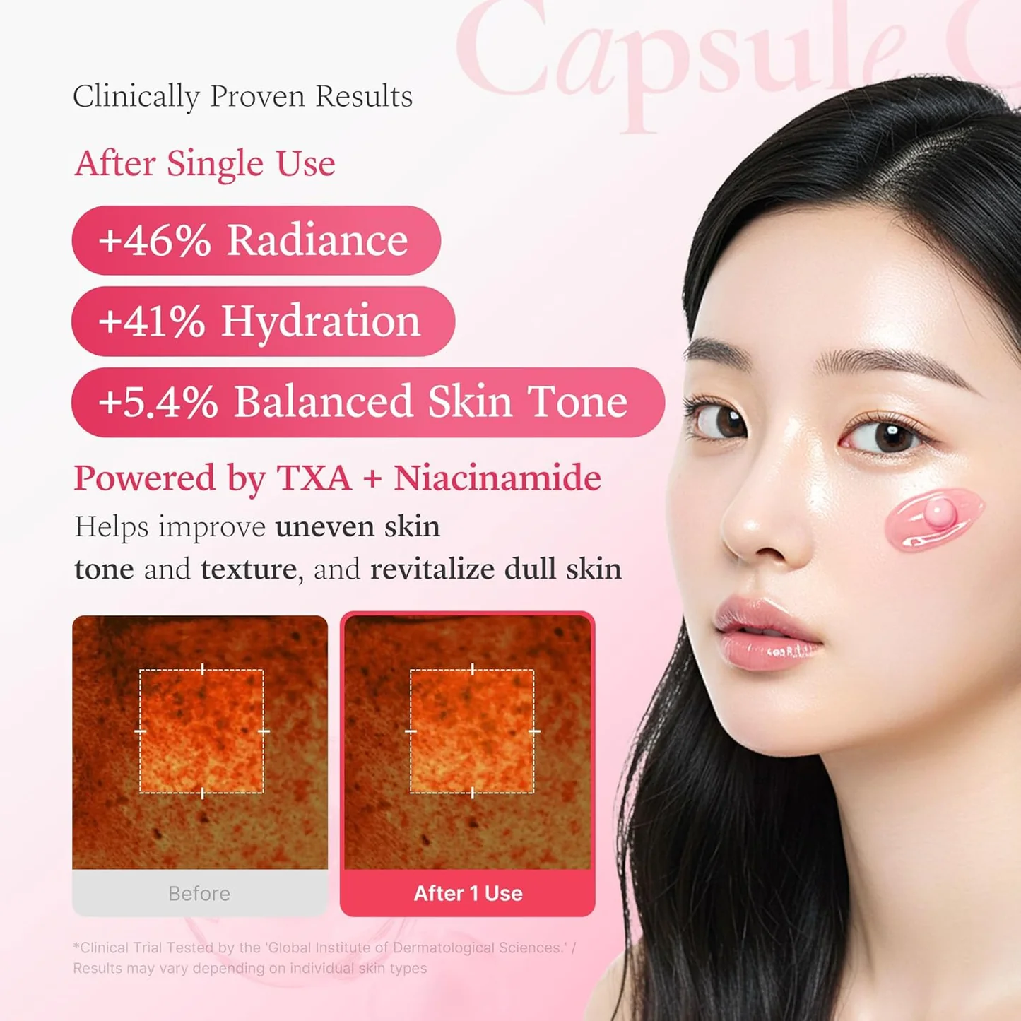Medicube TXA Niacinamide Capsule Cream - Κρέμα για δυσχρωμίες, σημάδια ακμής & ανομοιόμορφη υφή - Image 7
