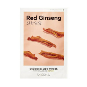 MISSHA  Airy Fit Sheet Mask - Red Ginseng-Μάσκα με κόκκινο τζίνσενγκ για τόνωση, εξάλειψη των ρυτίδων