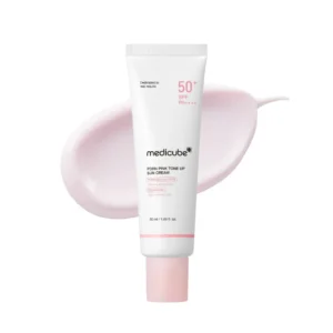 PDRN Pink Tone Up Sun Cream SPF 50+ PA++++ - Αντηλιακό για λάμψη και μείωση λεπτών γραμμών (50ml)