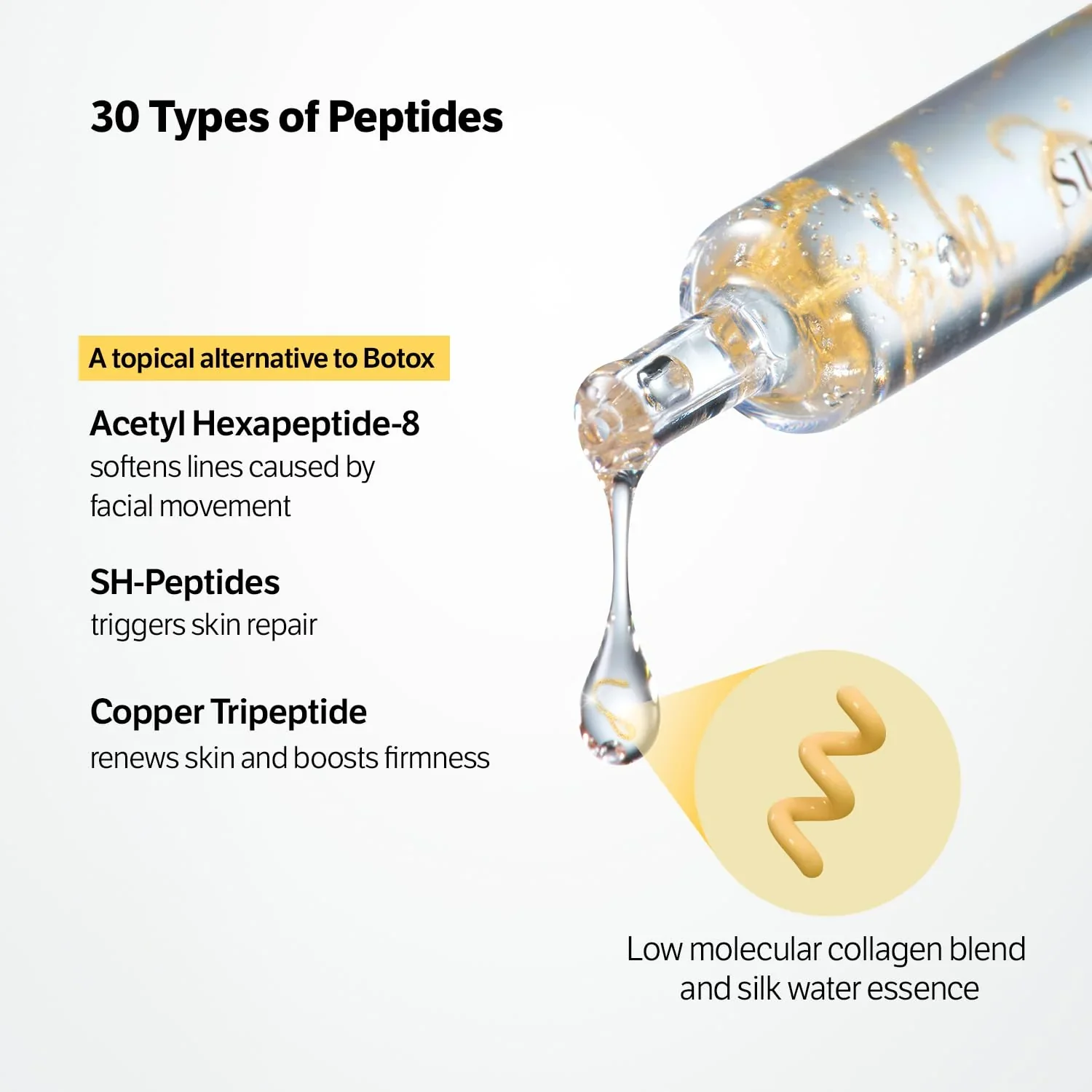 Sungboon Editor Deep Collagen Silk Peptide Intensive Ampoule - Αμπούλα με 3-πλό σύστημα lifting - Image 4