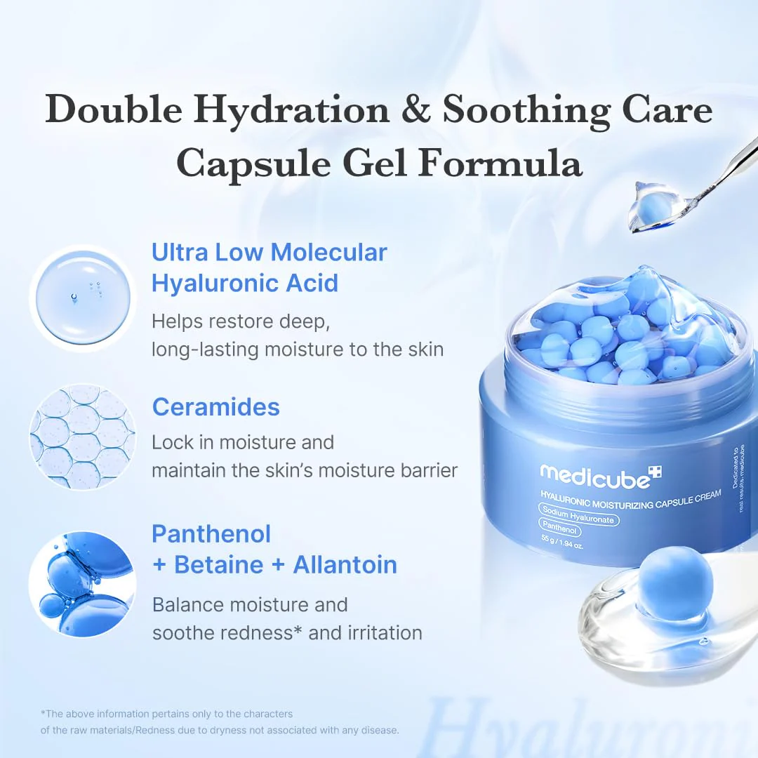 Medicube Hyaluronic Moisturizing Capsule Cream - Ενυδατική Κρέμα με Υαλουρονικό Οξύ & Κάψουλες Ενυδάτωσης - Image 3