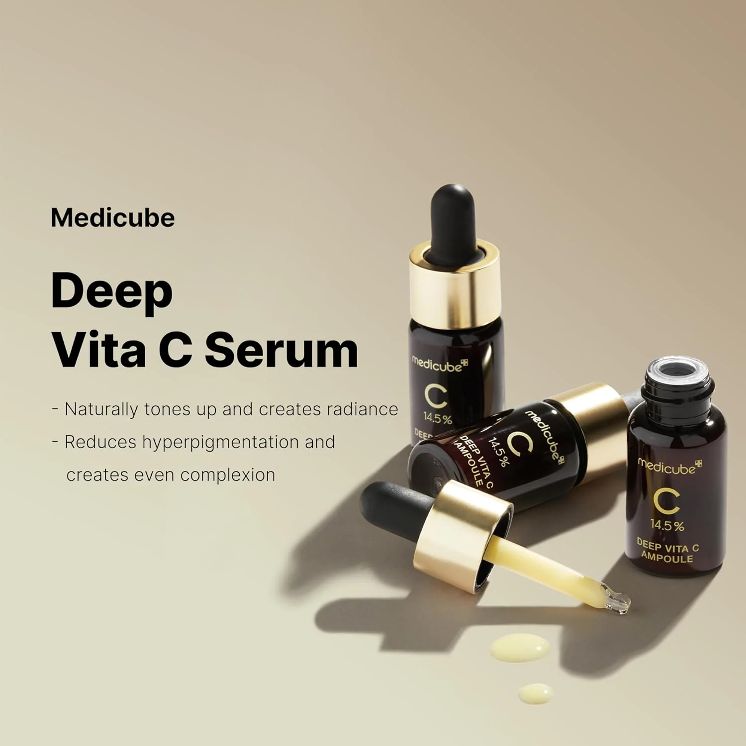 Medicube Deep Vita C Ampoule 2.0 1 τμχ- Ορός Λάμψης και Αντιγήρανσης με Βιταμίνη C - Image 3