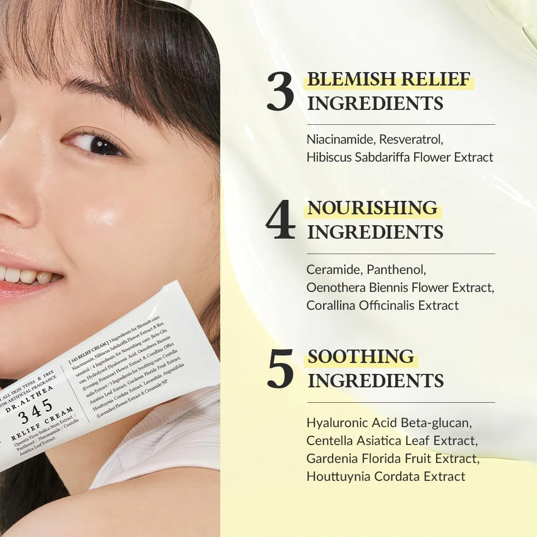 Dr.Althea 345 Relief Cream - Καταπραϋντική, αντιγηραντική κρέμα - Image 2