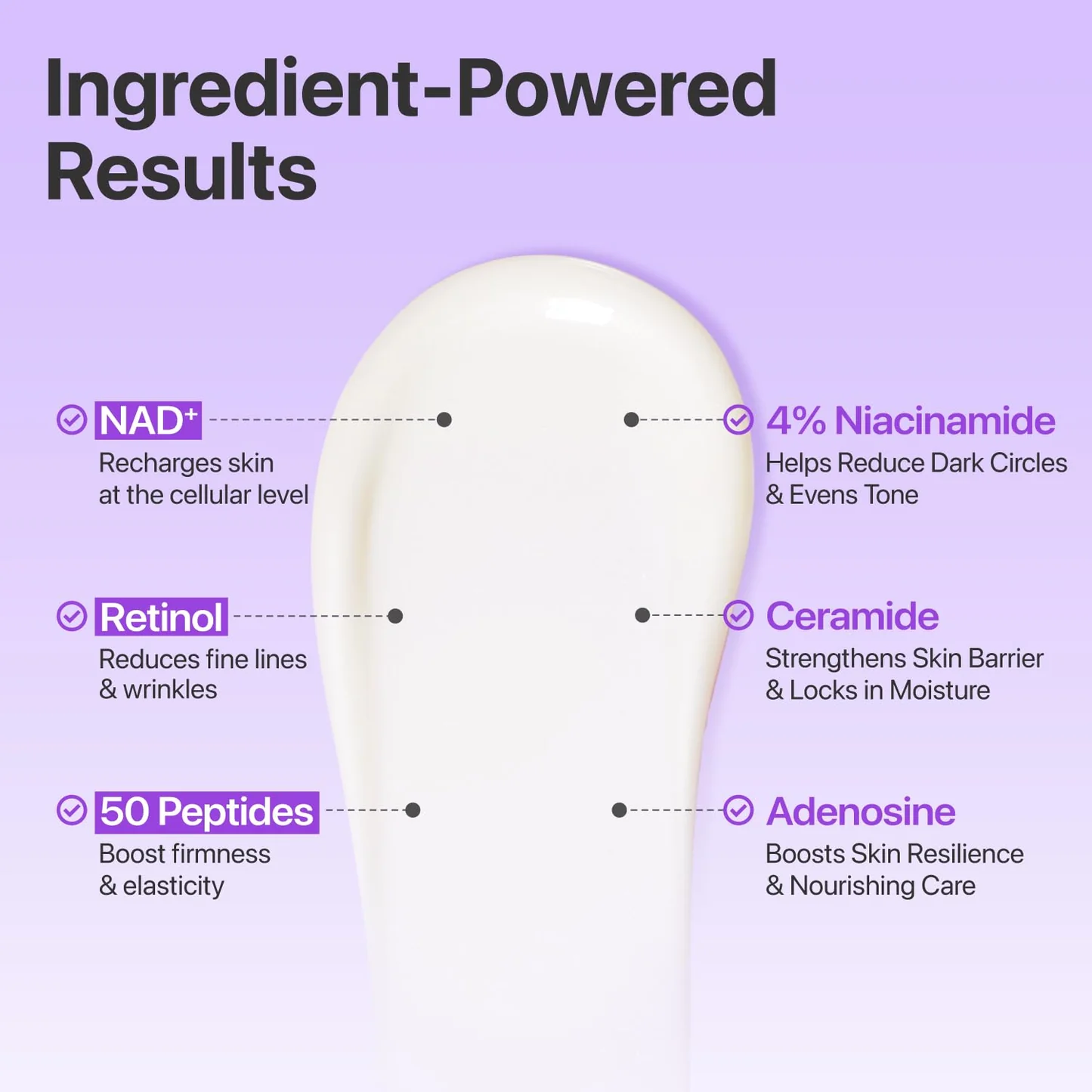 numbuzin No.9 NAD Retinol Volumetox Eye Cream - Συσφιγκτική Κρέμα Ματιών με NAD+ & Ρετινόλη για Λεία, Ξεκούραστη Όψη - Image 4