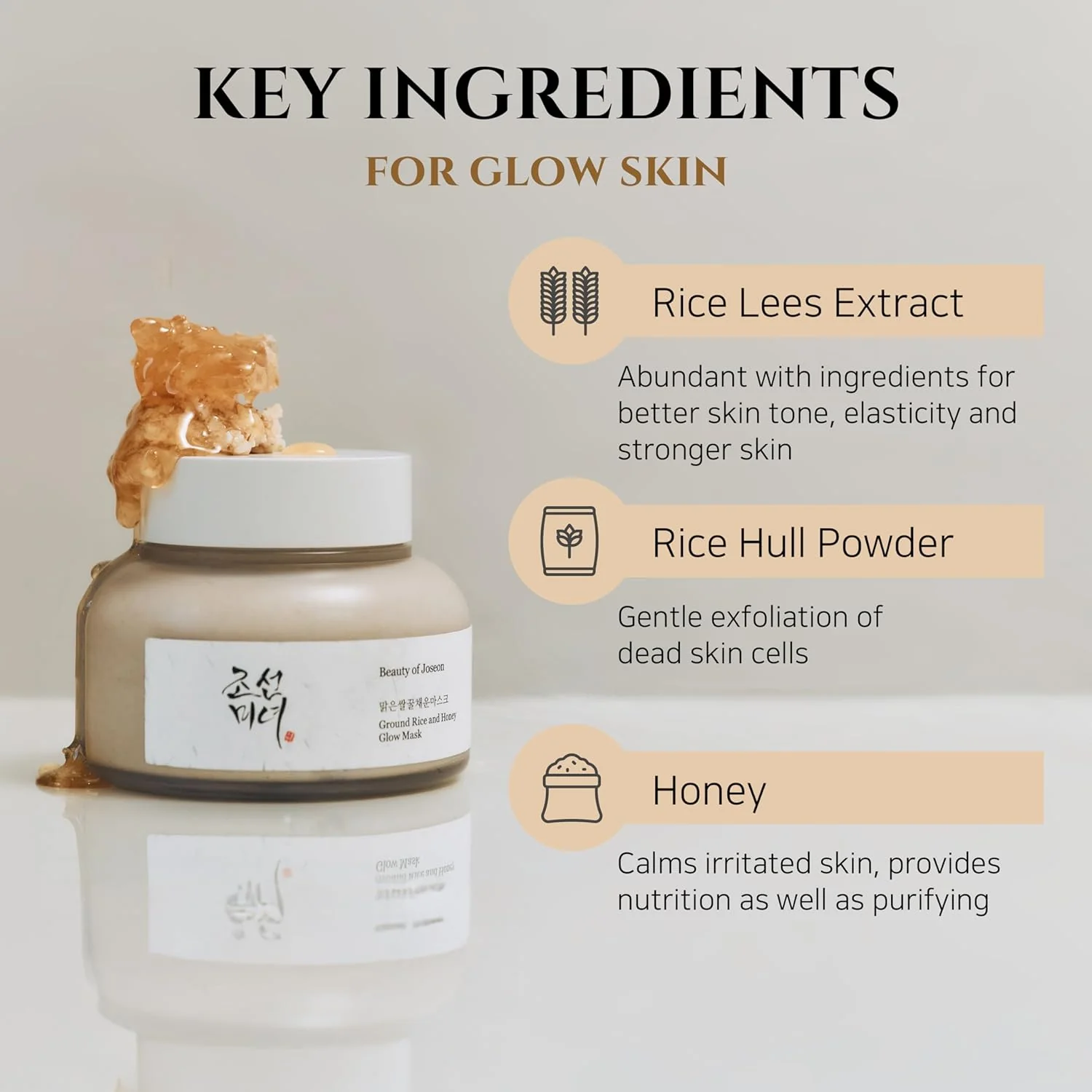 Beauty of Joseon Ground Rice and Honey Glow Mask - Απολεπιστική μάσκα με ρύζι - Image 2