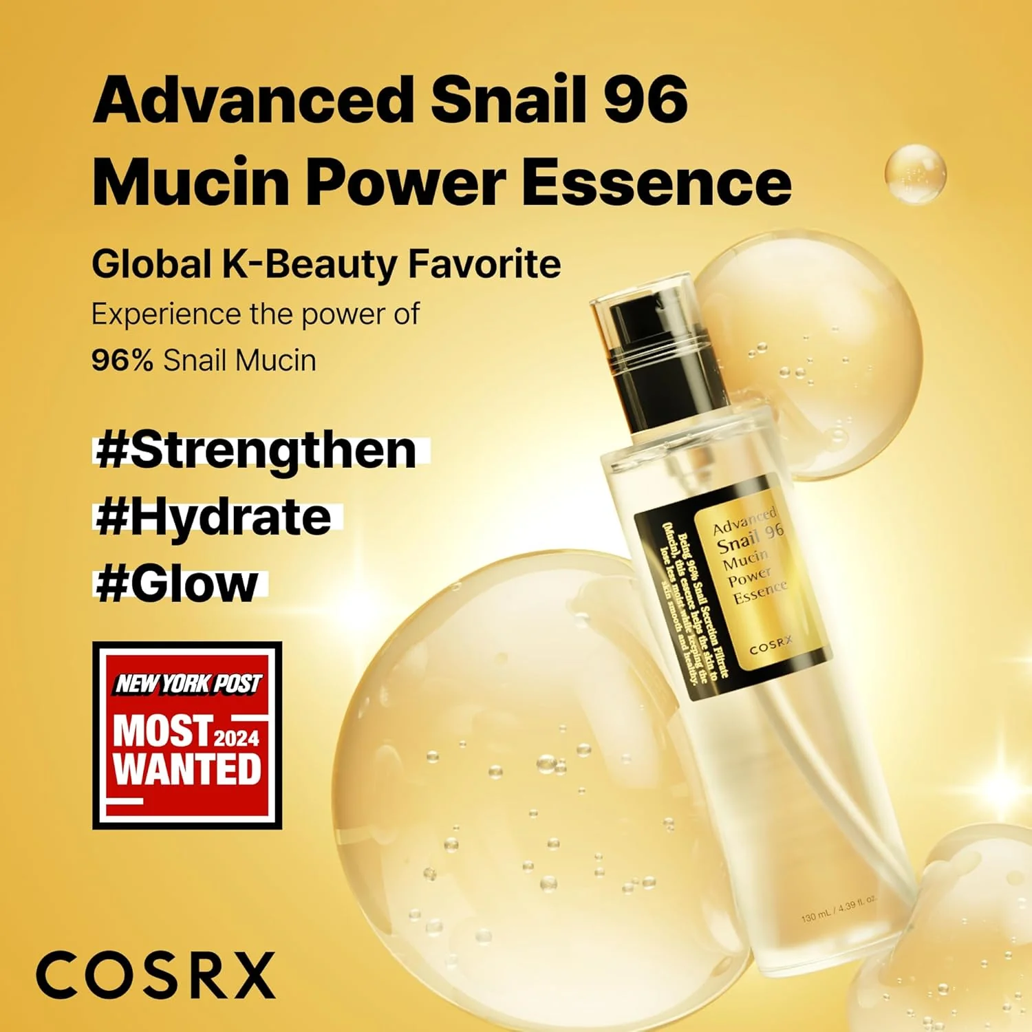 COSRX Advanced Snail 96 Mucin Power Essence - Ενυδατικό essence με βλεννίνη σαλιγκαριού - Image 3