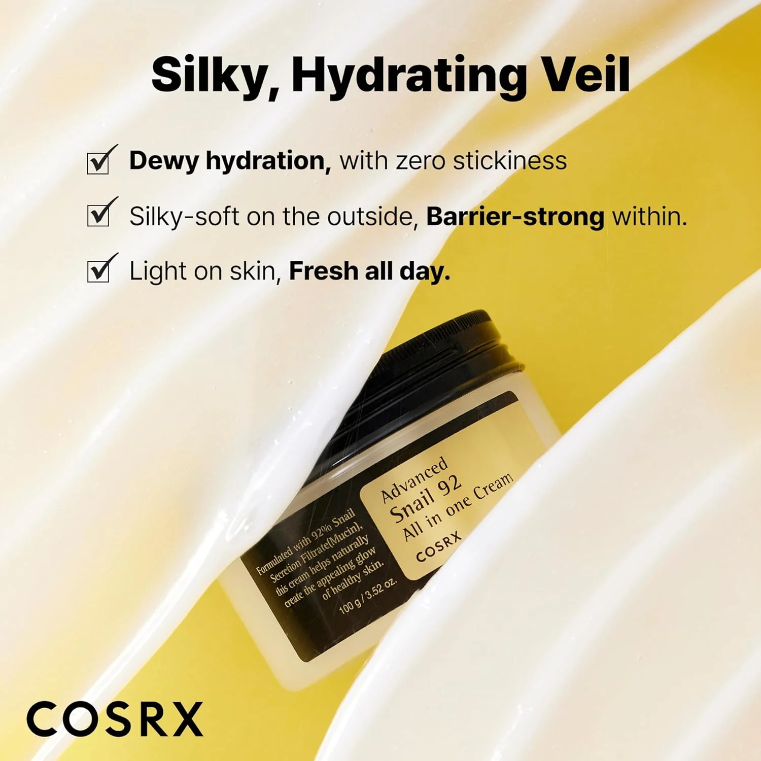 COSRX Advanced Snail 92 All in one cream - Αναπλαστική, ενυδατική κρέμα (44) - Image 2