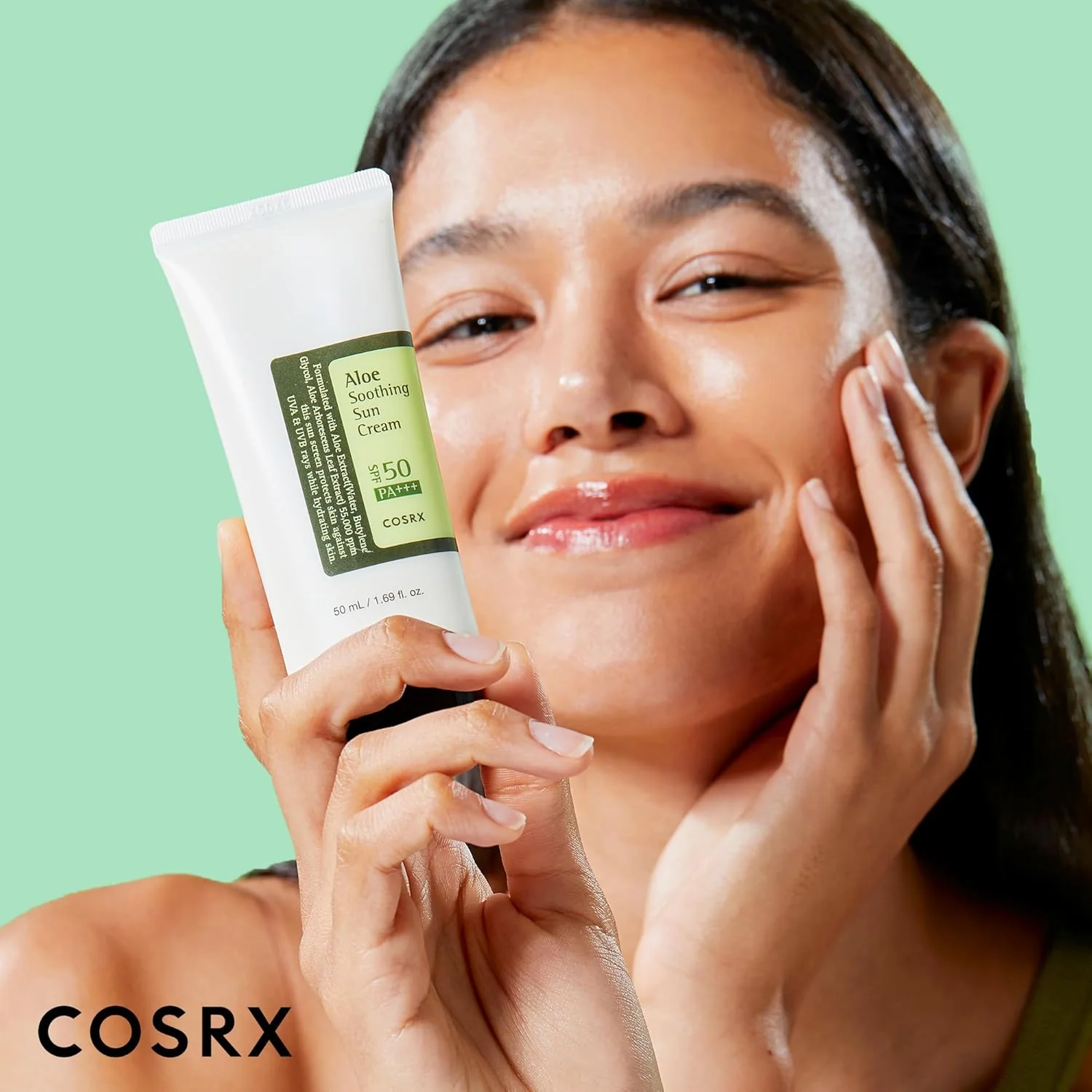 COSRX Aloe Soothing Sun Cream SPF50+ PA+++ - Καταπραϋντικό αντηλιακό - Image 2