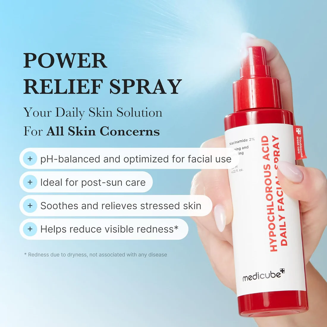 Medicube Hypochlorous Acid Daily Facial Spray – Καταπραϋντικό & Καθαριστικό Mist Προσώπου με HOCl - Image 3