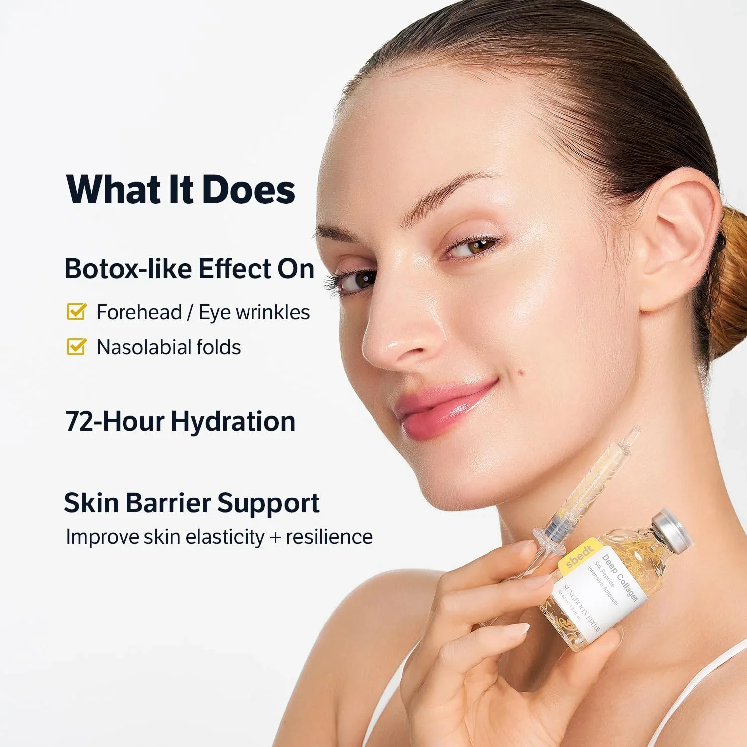 Sungboon Editor Deep Collagen Silk Peptide Intensive Ampoule - Αμπούλα με 3-πλό σύστημα lifting - Image 8
