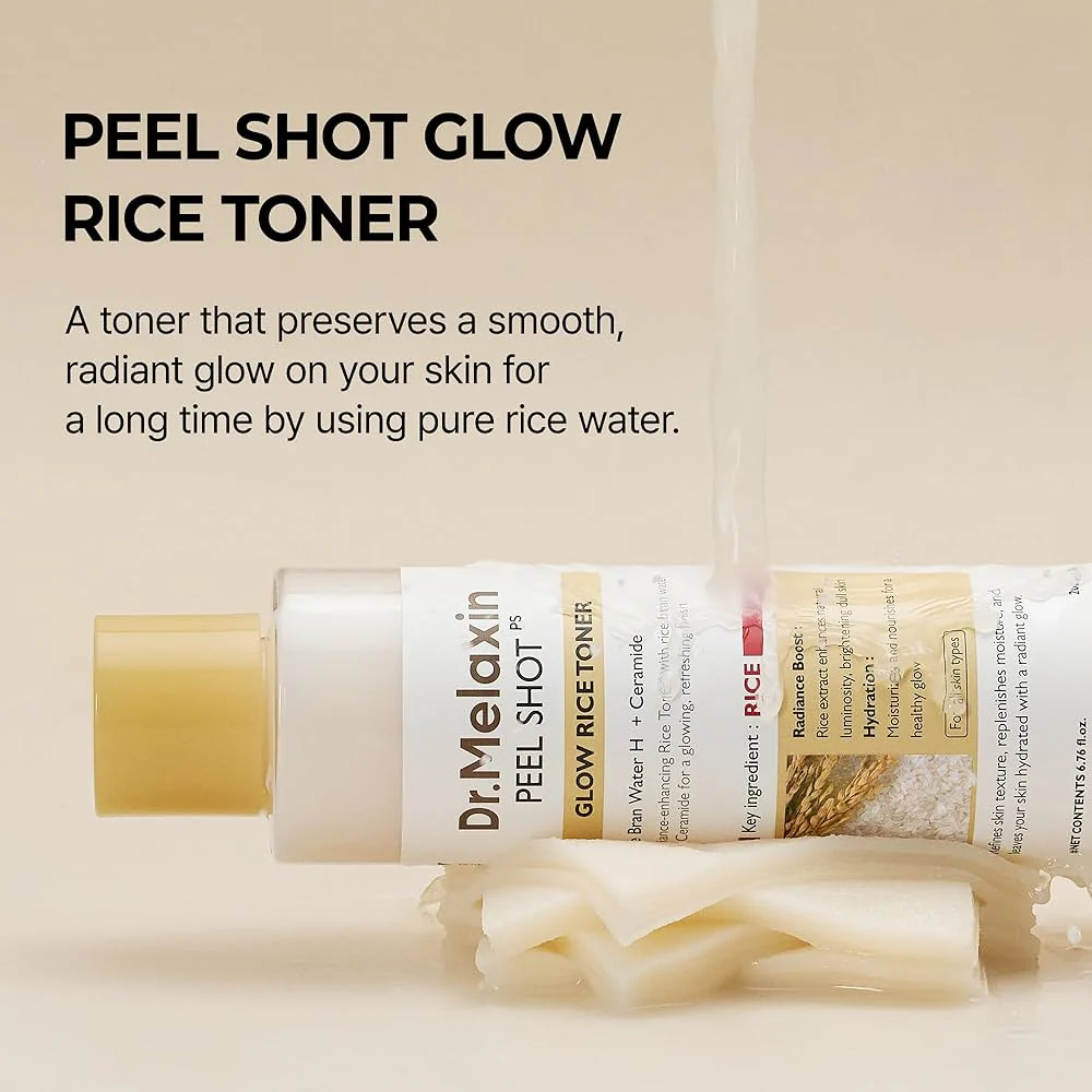 Dr.Melaxin - Peel Shot Glow Rice Toner - Τονωτική λοσιόν με εκχύλισμα ρυζιού - Image 2