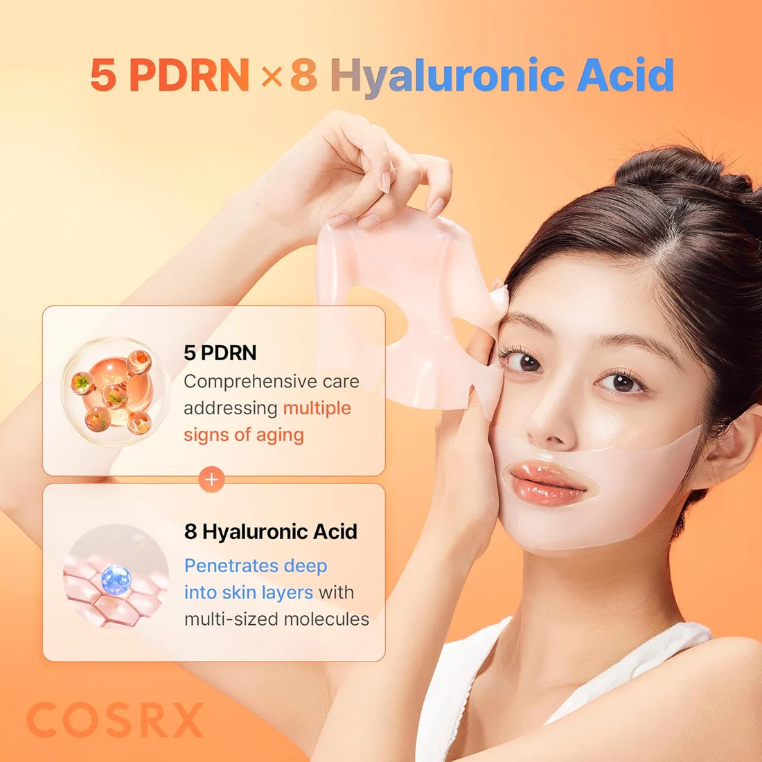 COSRX 5 PDRN Hyaluronic Acid Vital Hydrating Hydrogel Mask - Ενυδατική & Αναζωογονητική Μάσκα Προσώπου - Image 8