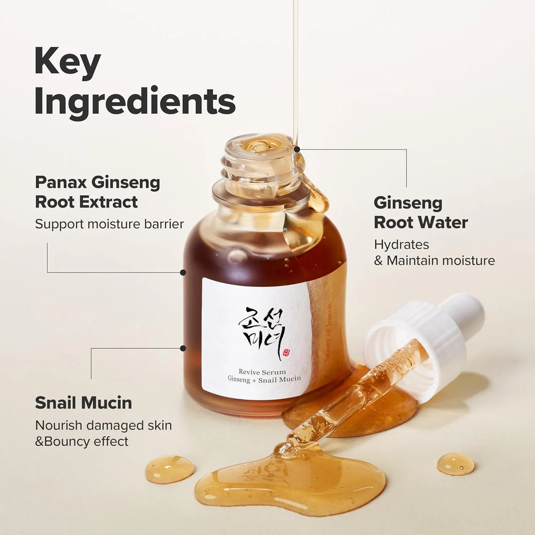 Beauty of Joseon Revive Serum: Ginseng + Snail Mucin - Ορός επανόρθωσης - Image 6