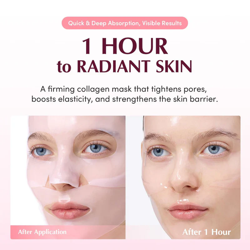 EQQULBERRY Collagen Pore-Tight Up Hydrogel Mask - Μάσκα Σύσφιξης Πόρων με Vegan PDRN & Κολλαγόνο - Image 4