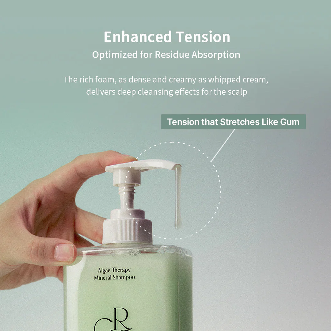 GROWUS Algae Therapy Mineral Shampoo - Σαμπουάν για μαλλιά που εμφανίζουν αδυναμία ή σημάδια γήρανσης - Image 7