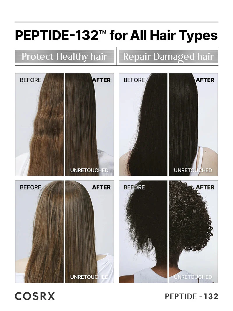 COSRX PEPTIDE-132 Ultra Perfect Hair Bonding Shampoo - Επανορθωτικό σαμπουάν για υγιή, δυνατά μαλλιά - Image 3