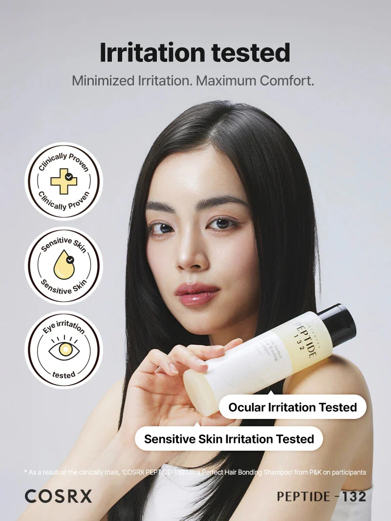 COSRX PEPTIDE-132 Ultra Perfect Hair Bonding Shampoo - Επανορθωτικό σαμπουάν για υγιή, δυνατά μαλλιά - Image 6