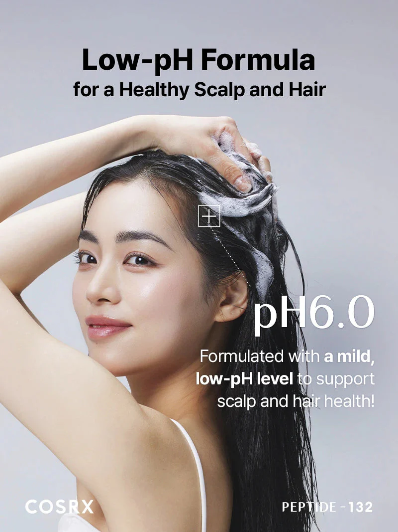 COSRX PEPTIDE-132 Ultra Perfect Hair Bonding Shampoo - Επανορθωτικό σαμπουάν για υγιή, δυνατά μαλλιά - Image 7
