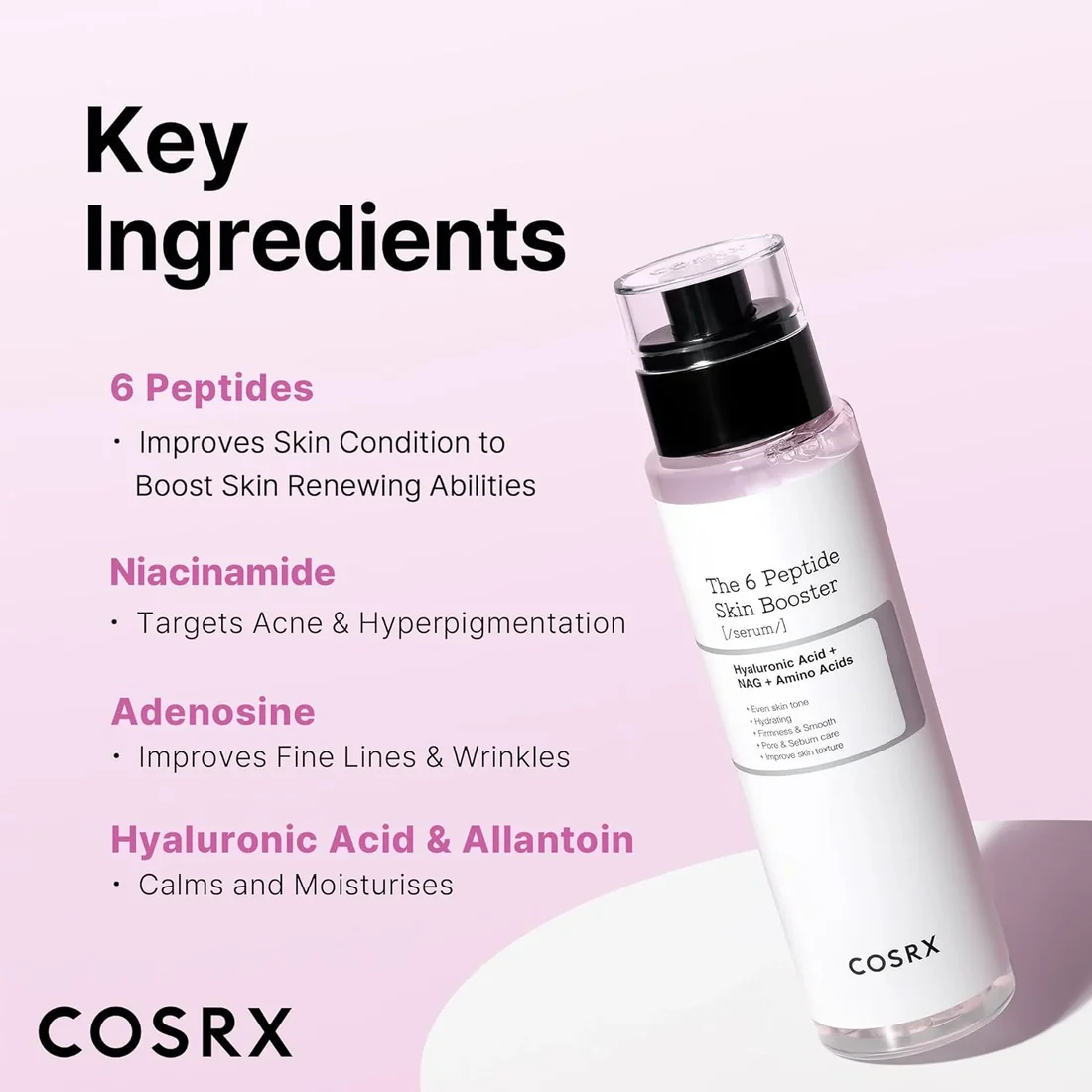 COSRX The 6 Peptide Skin Booster Serum - Ορός με 6 πεπτίδια για συνολική βελτίωση της επιδερμίδας - Image 3