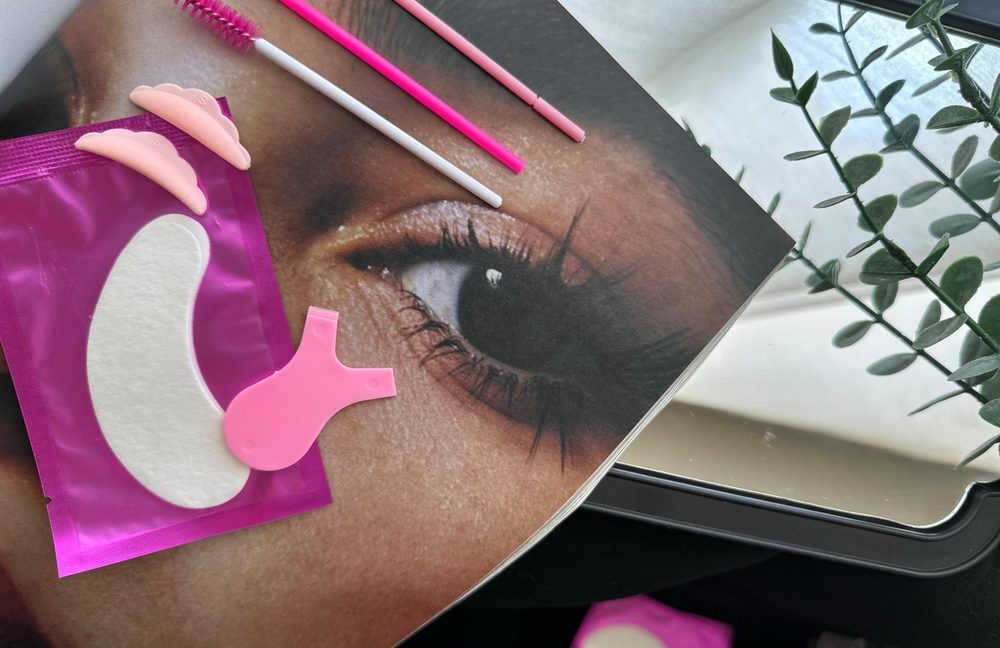 Lash,Lift,Tools,In,Pink